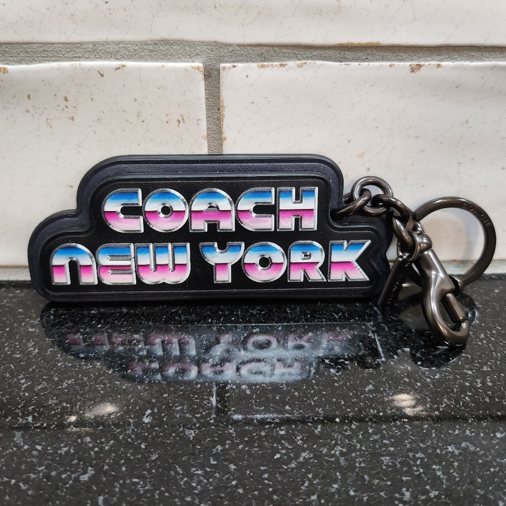 NWOT Coach 80's New York Key Fob
